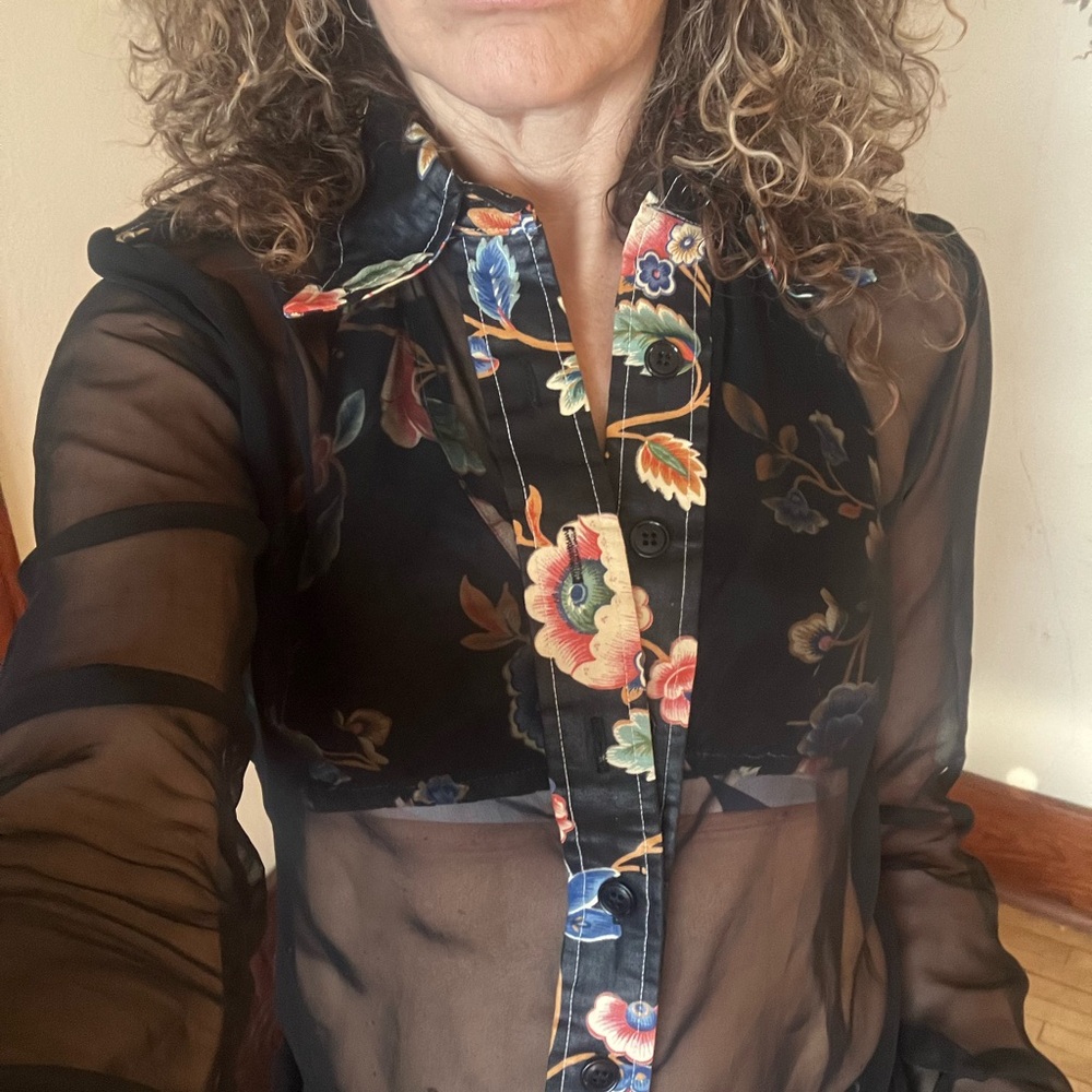 One of a kind crazy horse western top so sexy . Size small